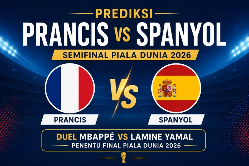 Prediksi Prancis vs Spanyol Duel Mbappé vs Lamine Yamal Penentu Final Piala Dunia 2026.webp